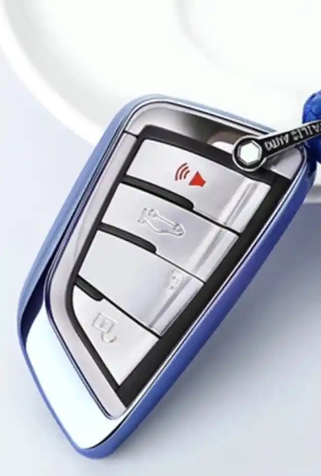 Funda; Cover Protector; Carcasa De Llave Bmw-Azul Metalizado