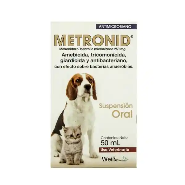 Metronid Metronidazol perros y gatos 1 fco x 50ml