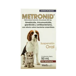 Metronid Metronidazol perros y gatos 1 fco x 50ml