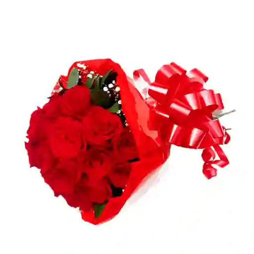 Bouquet de 12 Rosas Rojas