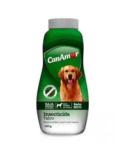 Talco baño en seco para perros insecticida 100gr para perros