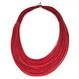 Collar africa rojo de Xmara