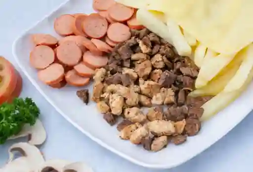 Salchipapa Americano Mixto