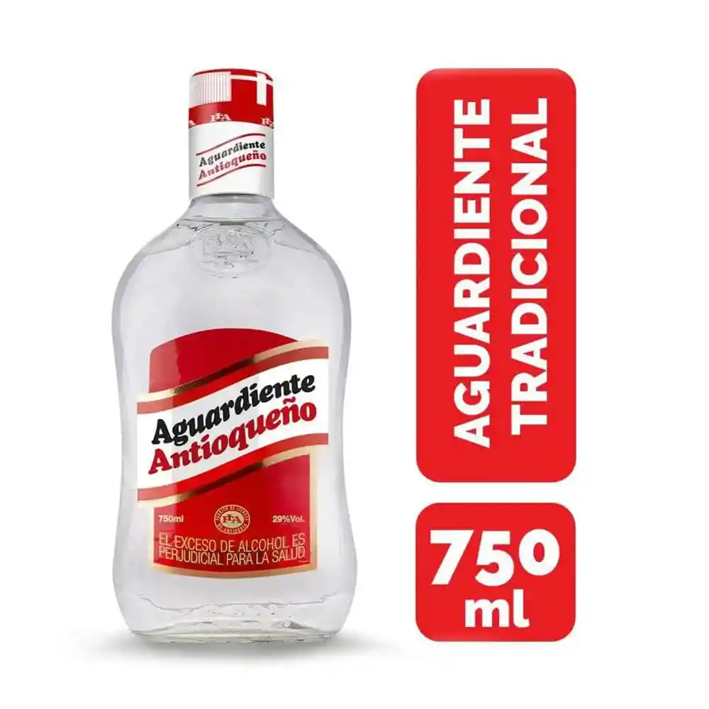 Aguardiente Antioqueño Rojo Botella