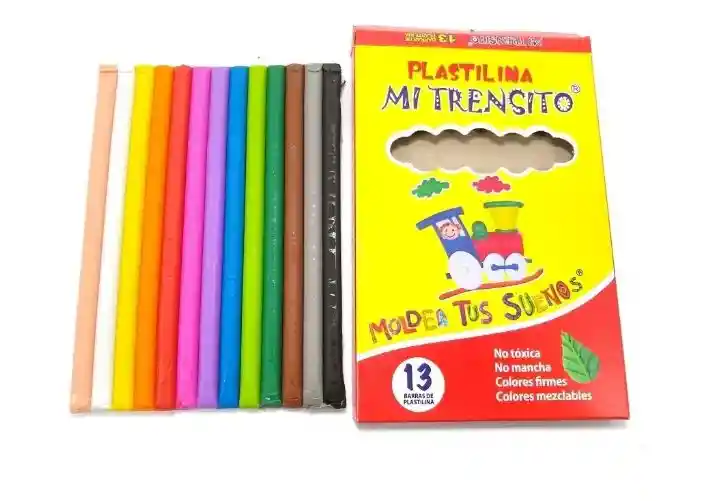 Plastilina Larga Caja Mi Trencito - X 14 Barras