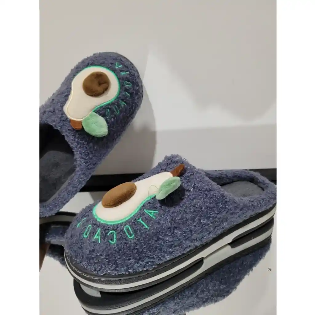 Pantufla Aguacate Azul