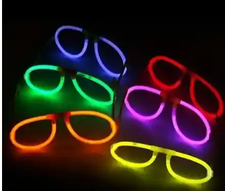 Gafas Glow Neón Party - Fiesta Hora Loca X 6 Unid Surtidas