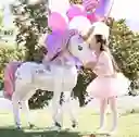 Globo Unicornio Metalizado Armable 120x130 Cm Gigante