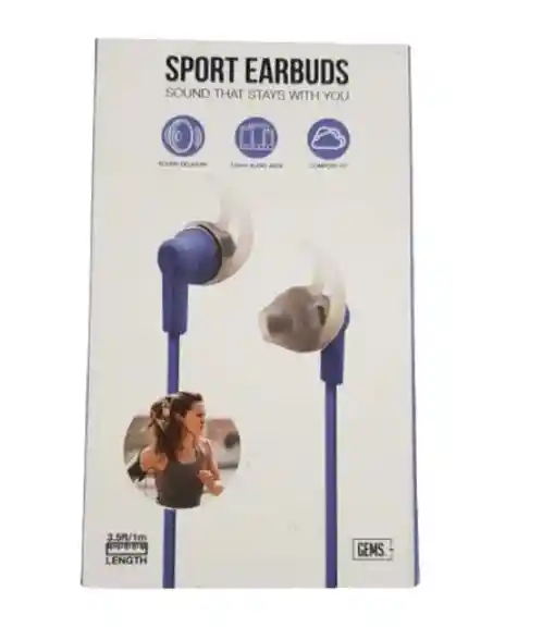 Auriculares Audifonos Deportivos Sport Earbuds Importadosus Color Violeta