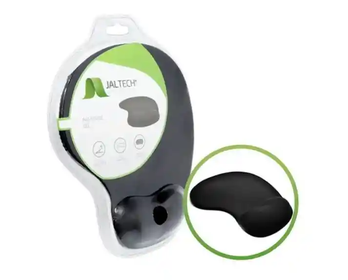 Pad Mouse Gel Negro Ortopédico Neopreno Descansa Muñeca