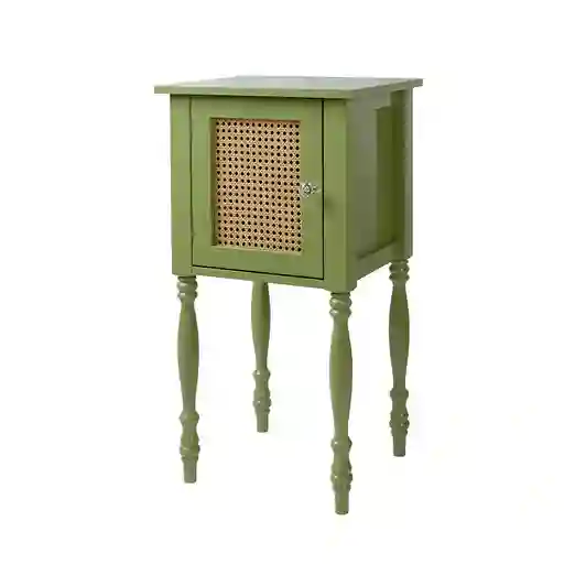 Mesa Auxiliar Con Cajón Color Verde Finlandek Dycs22929
