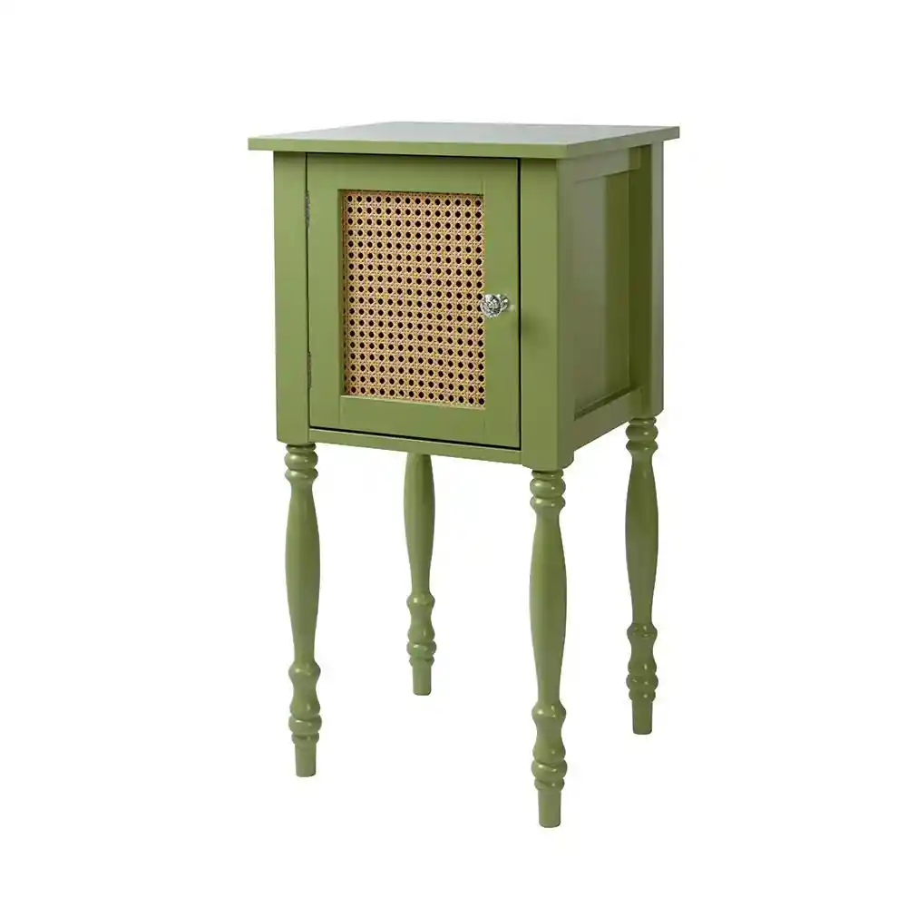 Mesa Auxiliar Con Cajón Color Verde Finlandek Dycs22929