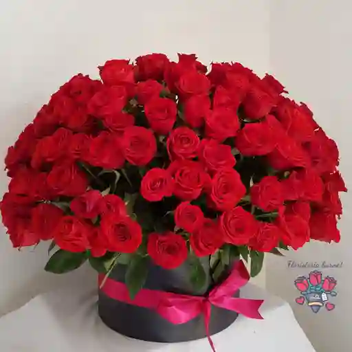 Caja de regalo en rosas especial 