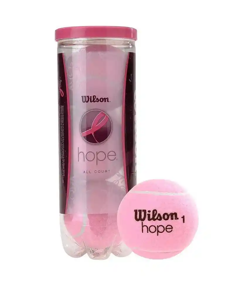 Wilson Pelotas De Tenis Tapa Rosada Bolas X 3 Hope Pink