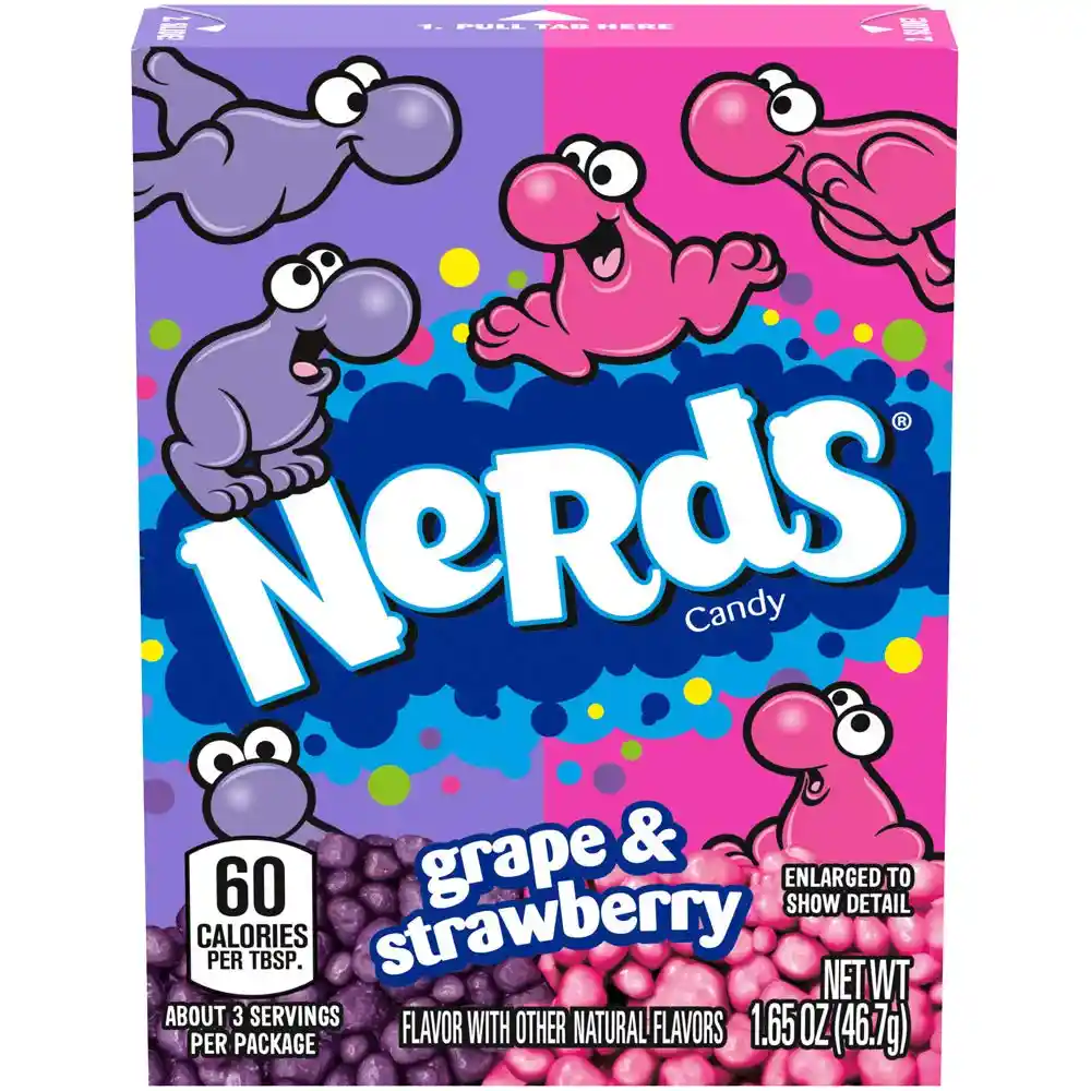 Nerds Dulceswonka Grajeas Uva Fresa 46.7G (1.65 Oz) Grape & Strawberry Candy