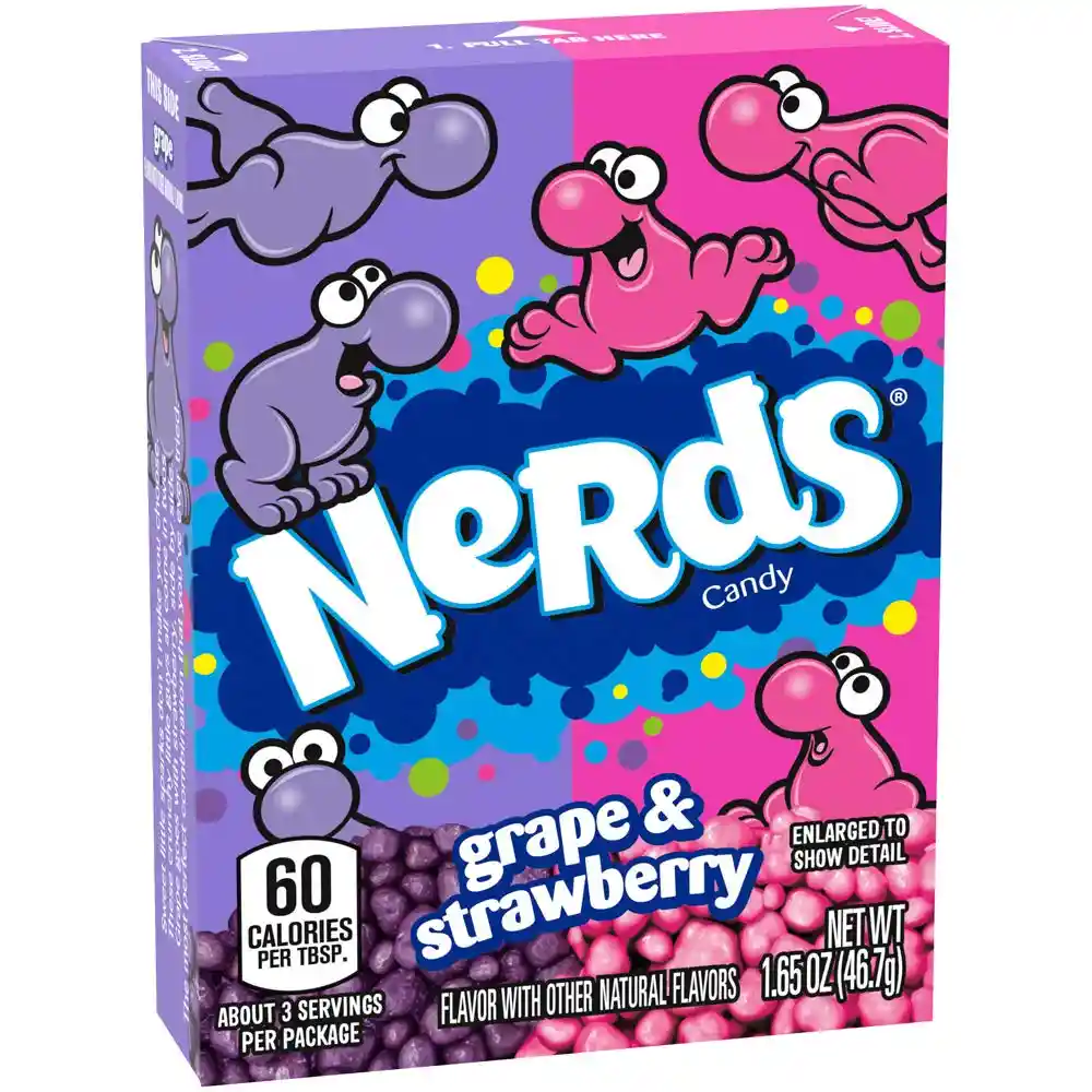 Nerds Dulceswonka Grajeas Uva Fresa 46.7G (1.65 Oz) Grape & Strawberry Candy