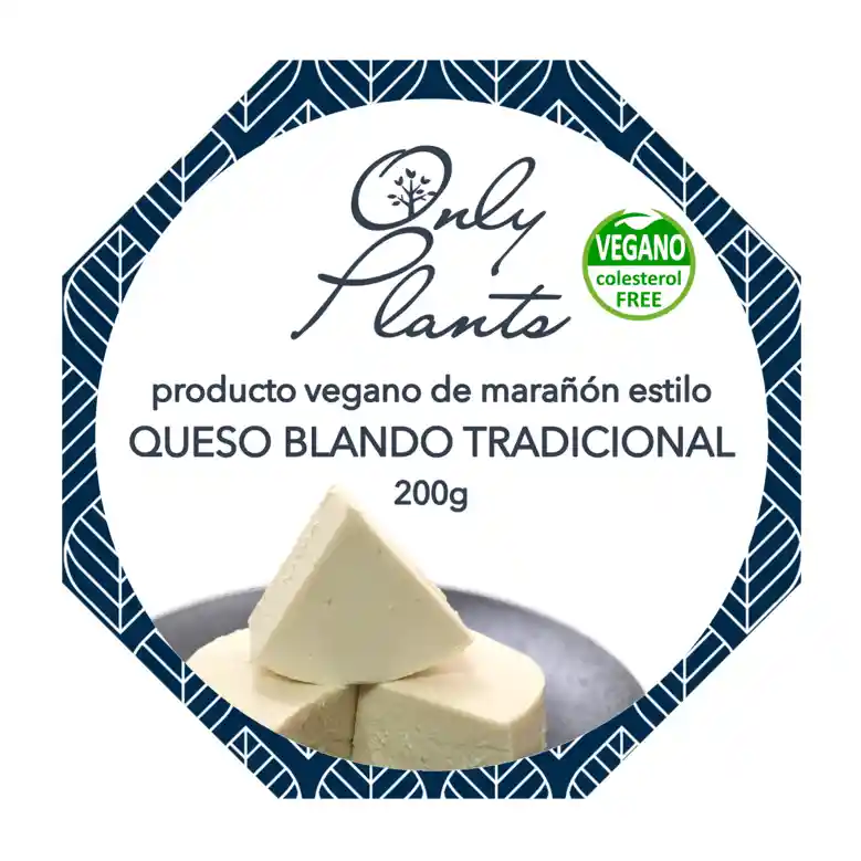 Queso Blando Tradicional Only Plants 200g