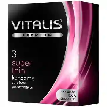 Condones x3 Vitalis Delgados Caja