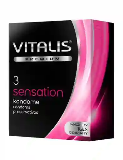 Condones x3 Vitalis Sensation