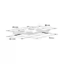 Abba Cubierta 4 Puestos Porcelanizado Negro – Cg 4Psn Ee N