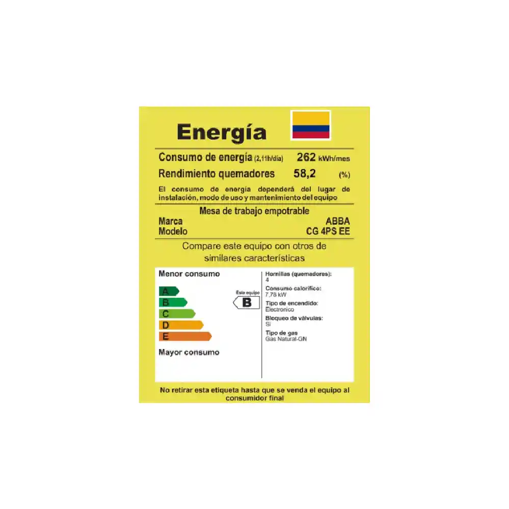 Abba Cubierta 4 Puestos Porcelanizado Negro – Cg 4Psn Ee N