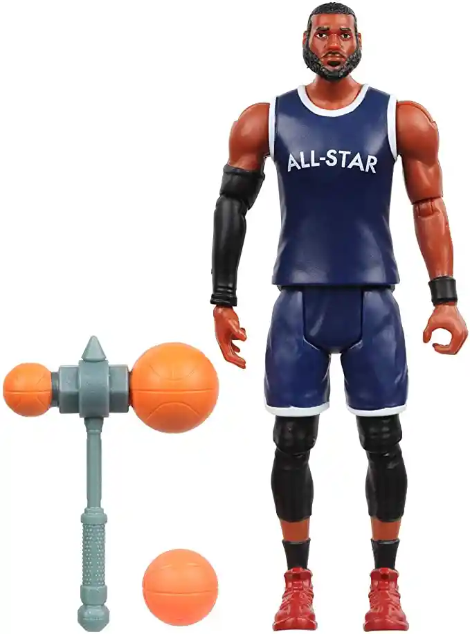 FIGURA SPACE JAM 5" LEBRON CON CON BLOQUEADOR ACME B-BALL