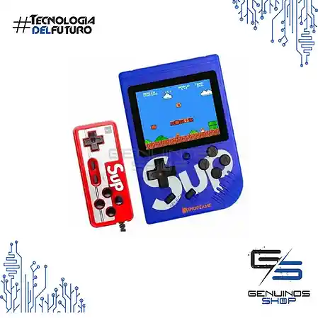 Mini Game Boy Retro Portátil-AZUL