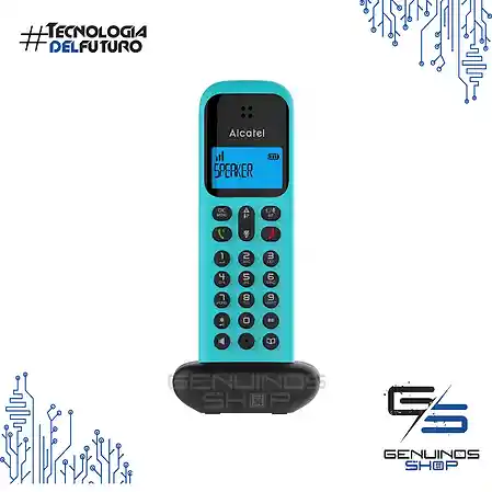 Alcatel Teléfono Inalámbrico Con Altavoz D295-Azul