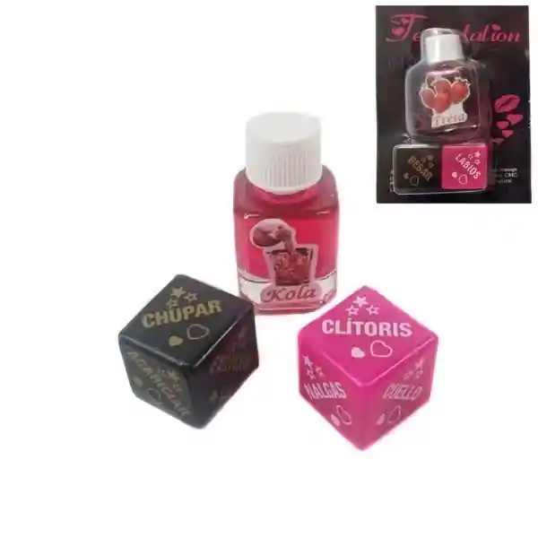 Dados Eroticos x2 + Aceite Caliente Comestible 