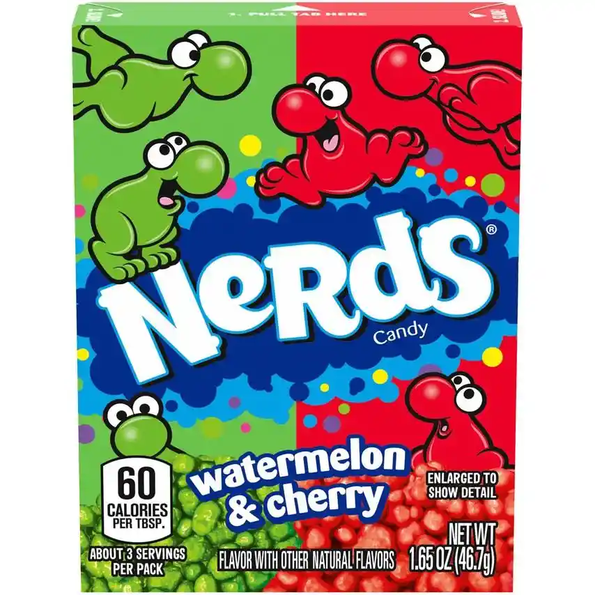 Nerds Dulceswonka Grajeas Sandia Cereza 46.7G (1.65 Oz) Watermelon And Cherry Candy