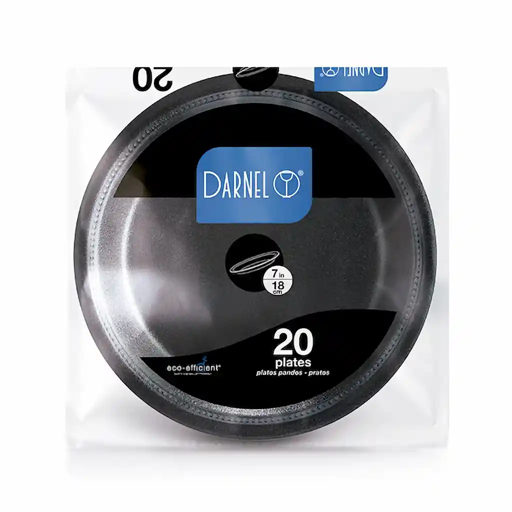 Darnel Plato 18 cm Negro
