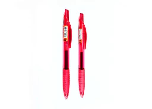 Esfero Boligrafo Semi Gel Punta Fina Retractil Rojo Oe-050 X2