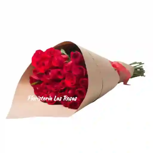 Rosas Rojas Cono De Amor