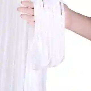 Cortina Metalizada para fiesta - celebración cumpleaños Blanco