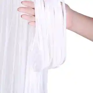 Cortina Metalizada para fiesta - celebración cumpleaños Blanco