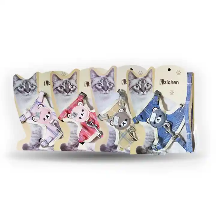 ARNÉS CONFORT PLUS PARA GATOS TALLA S AZUL