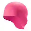 Gorro Natación Silicona Para Adulto Con Orejera - Rosado