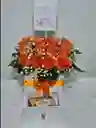 Caja de rosas con cajón