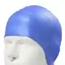 Gorro Natación Silicona Para Adulto Con Orejera - Azul Medio