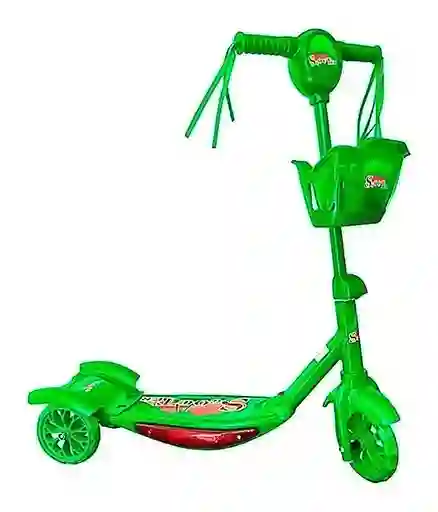 Patineta Scooter Canasta Verde