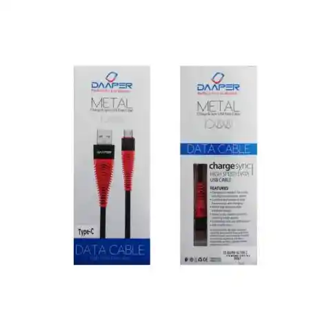 Cable Datos 1m Type C Daaper