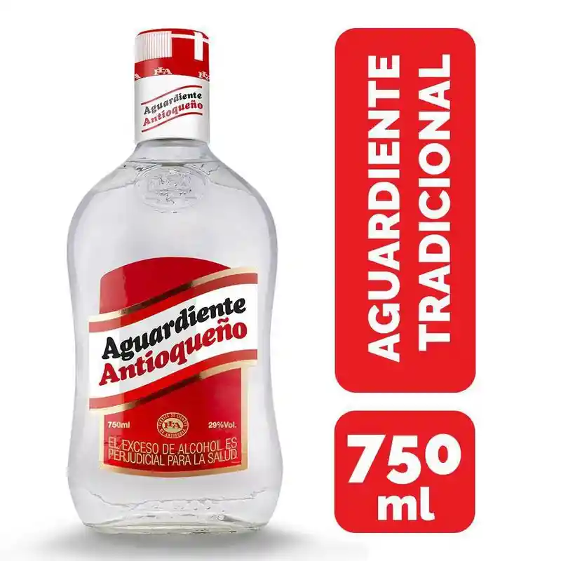 Aguardiente Antioqueño Tapa Roja