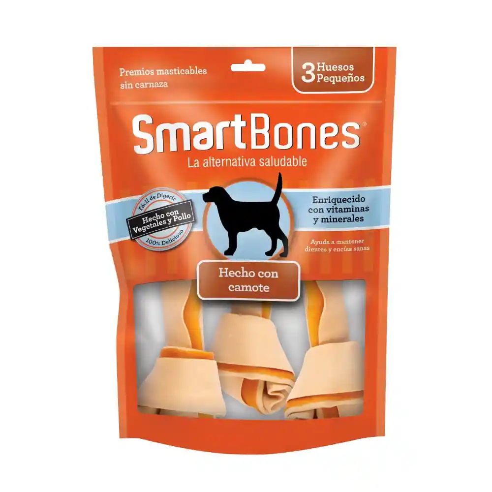 Smartbones Hueso Masticable para Perros Raza Pequeña 3Und