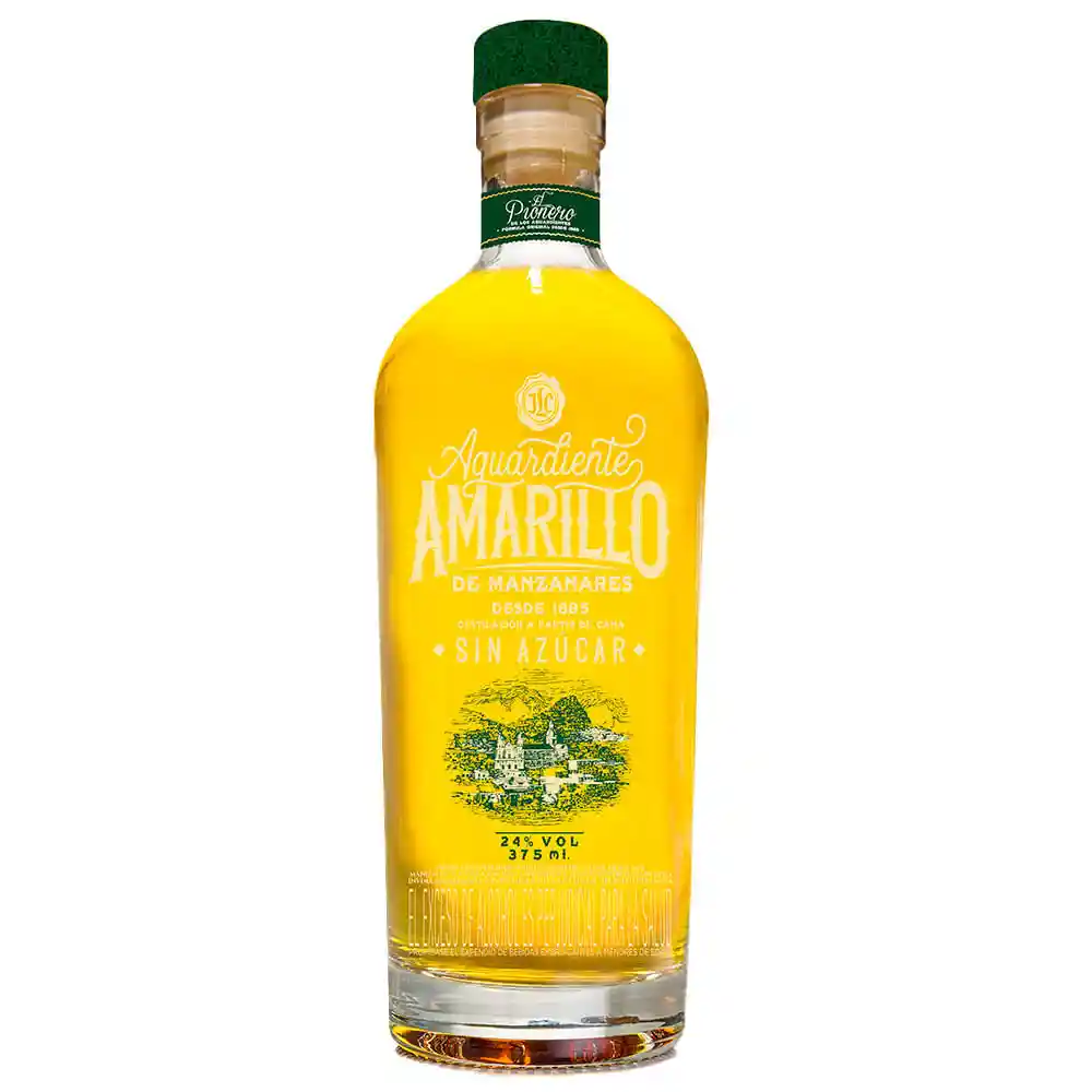 Aguardiente Amarillo sin azucar x 375ml