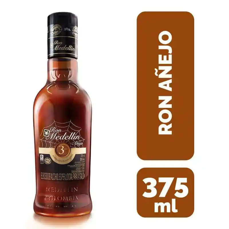 Medellin Ron Anejo 3 Anos 375Ml