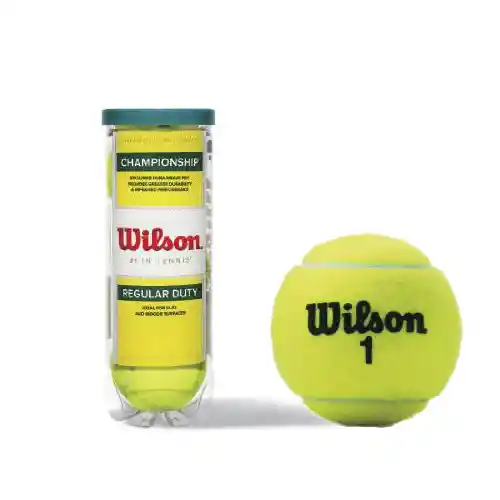 Wilson Pelotas De Tenis Tapa Verde Bolas X 3 Regular Duty