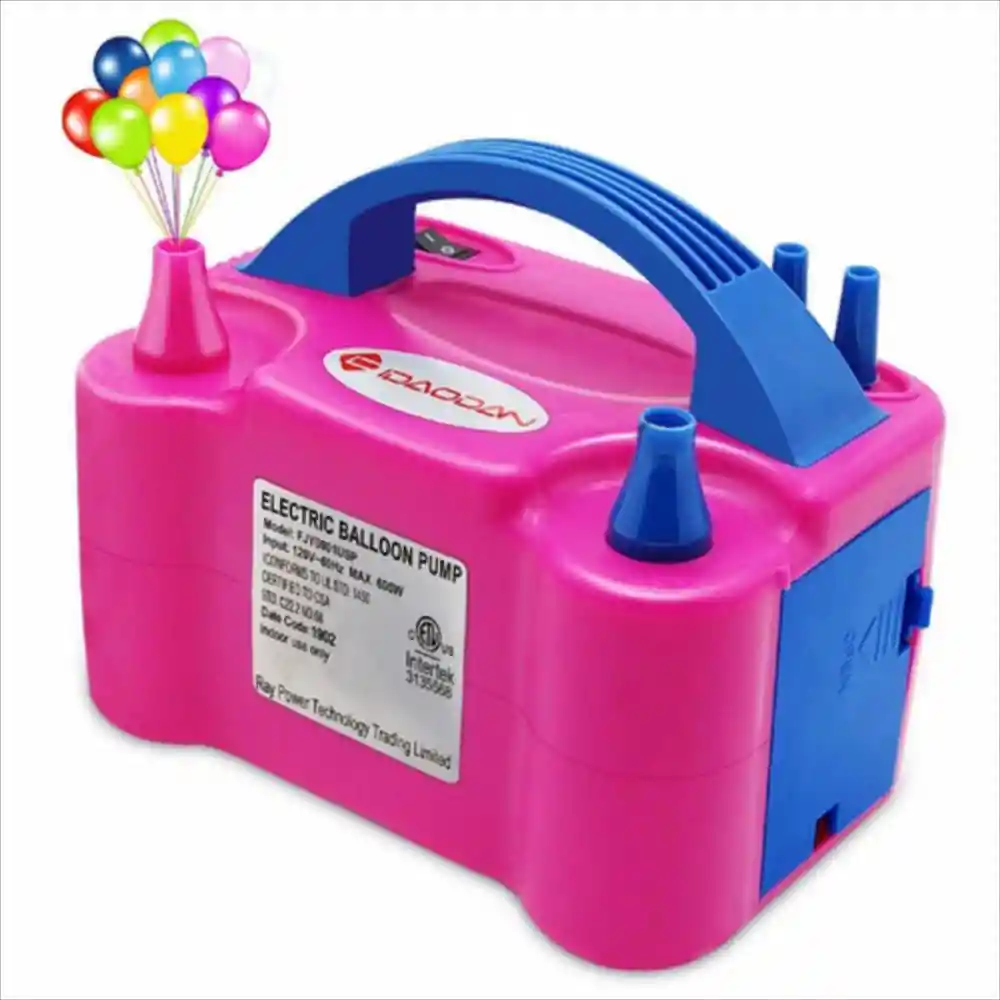 Inflador De Globos Electrico 600 Watts Doble Boquilla