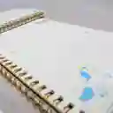 Libreta De Apuntes Argollada Rayada Con Motivos Unicornios.