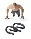 Flexiones De Pecho Push Up Bar Everlast - Negro Mate Gym