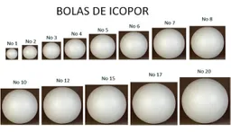 Bola Icopor 6 Cm #6 O 7 Cm #7